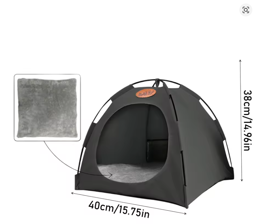 Autumn Winter Pet Nest Tent Removable and Washable Semienclosed Tent Cat Bed Puppy Bed Pet Warm Pads Pet Tent Foldable