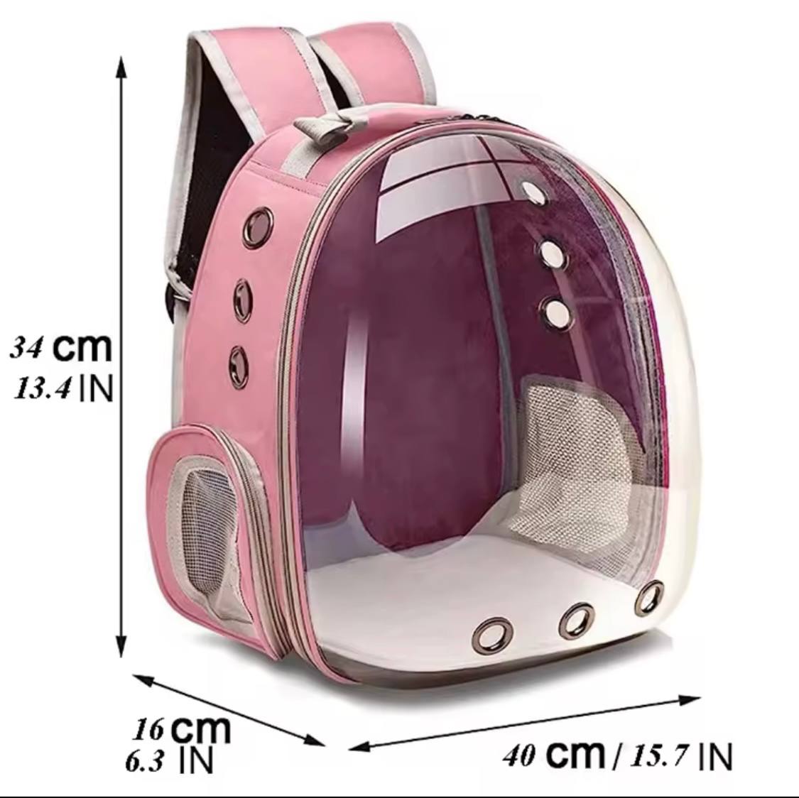 Cat Pet Carrier Backpack Transparent Capsule Bubble Pet Backpack Small Animal Puppy Kitty Bird Breathable Pet Carrier for Travel