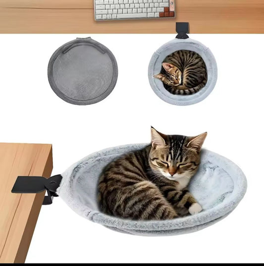 Best-Selling Cat Desk Hammock – Rotating Desktop Cat Bed Stand