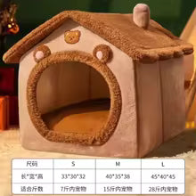 Foldable Washable Pet House – Cozy Indoor/Outdoor Bed for Cats & Small Dogs