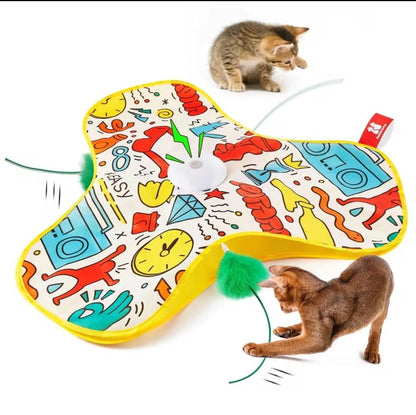 CatchMe™ – Interactive Motion Cat Toy with LED & Rechargeable USB
