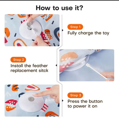 CatchMe™ – Interactive Motion Cat Toy with LED & Rechargeable USB