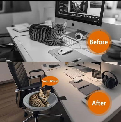 Best-Selling Cat Desk Hammock – Rotating Desktop Cat Bed Stand